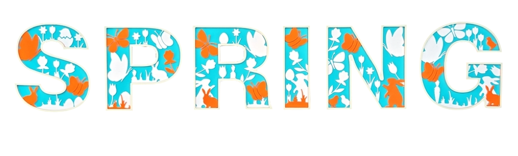 Personalized letters &amp; symbols – your individual spring and Easter paradise! 🌷