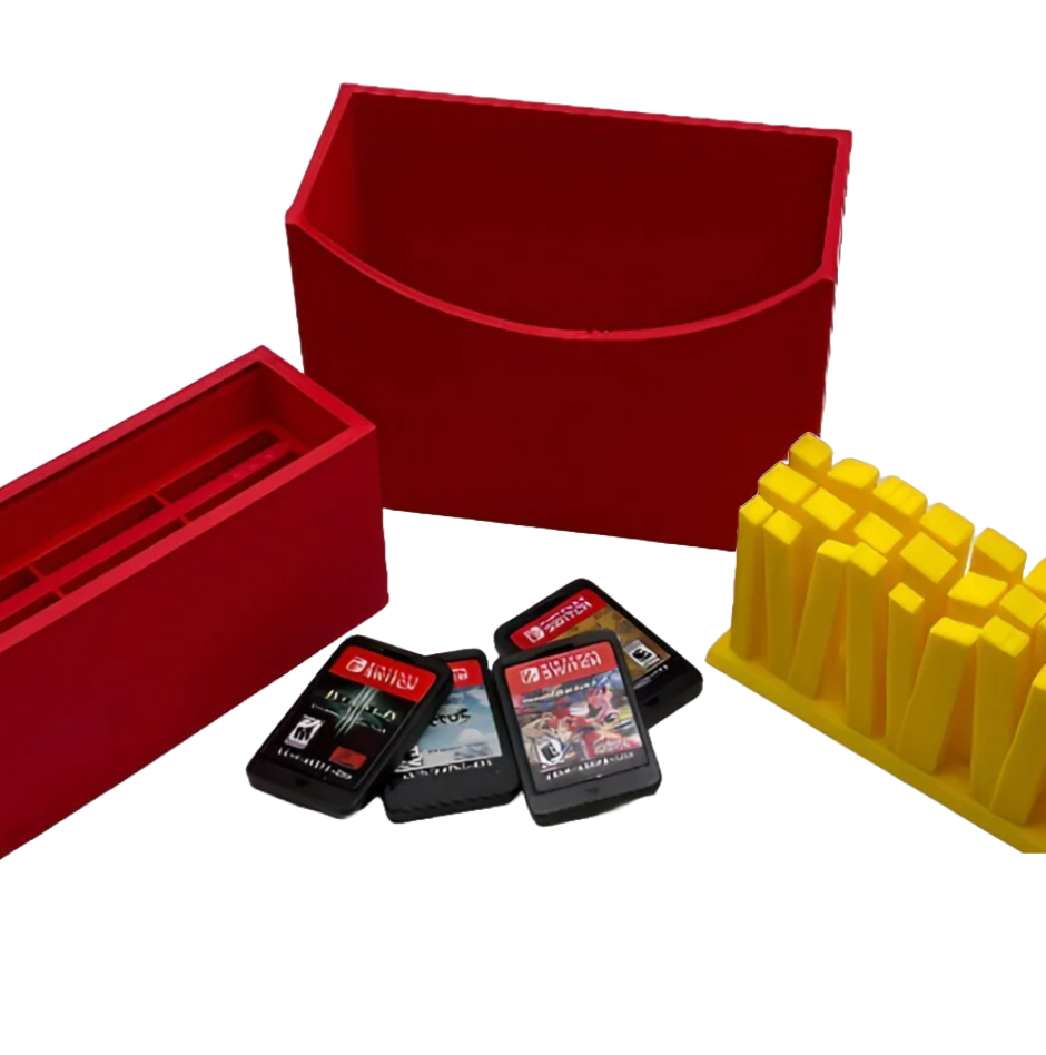 Pommes Frites Spieleaufbewahrung – Dein leckerer Halter für 9 Nintendo Switch Spiele! 🍟🎮