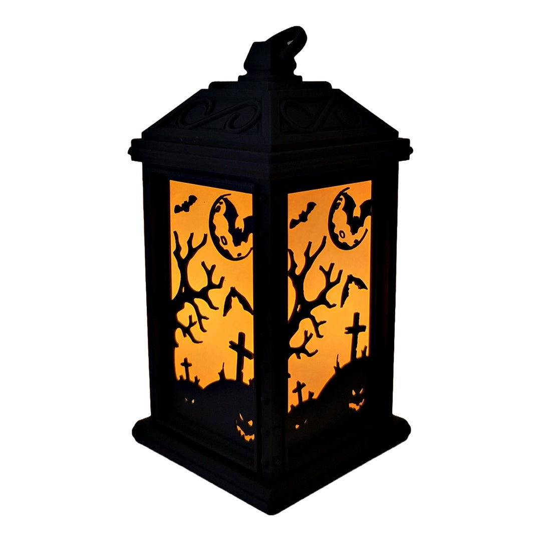 Halloween LED tealight lantern – your atmospheric spooky decoration! 🎃🦇