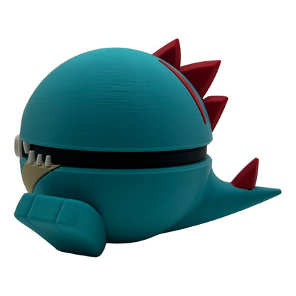 Wasser-Krokodil Charakterball – Einzigartiges 3D-gedrucktes Sammlerstück! 🐊💧