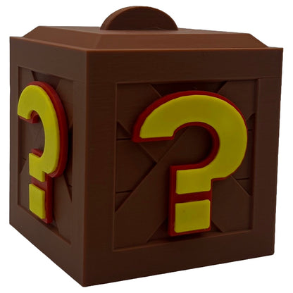 Crash Bandicoot Storage Box for Nintendo Switch Games &amp; SD Cards – Question Mark Box in Retro Design – 3D Printed Game Accessory