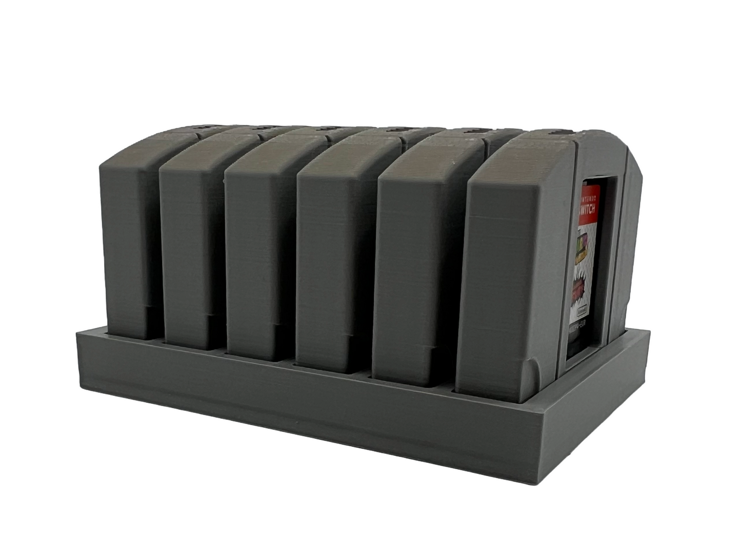 N64 Design Game Holder for 6 Nintendo Switch Games – Retro 3D Printed Cartridge Look – Stylish Storage &amp; Gift Idea for Gamers