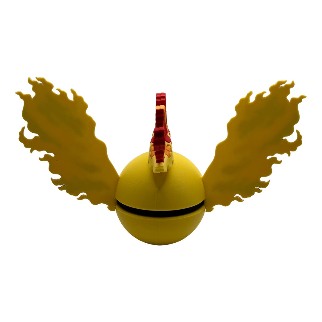 Feuer-Vogel Charakterball – Dein 3D-gedruckter Feuer-Phönix für Sammler & Cosplay! 🔥🧡