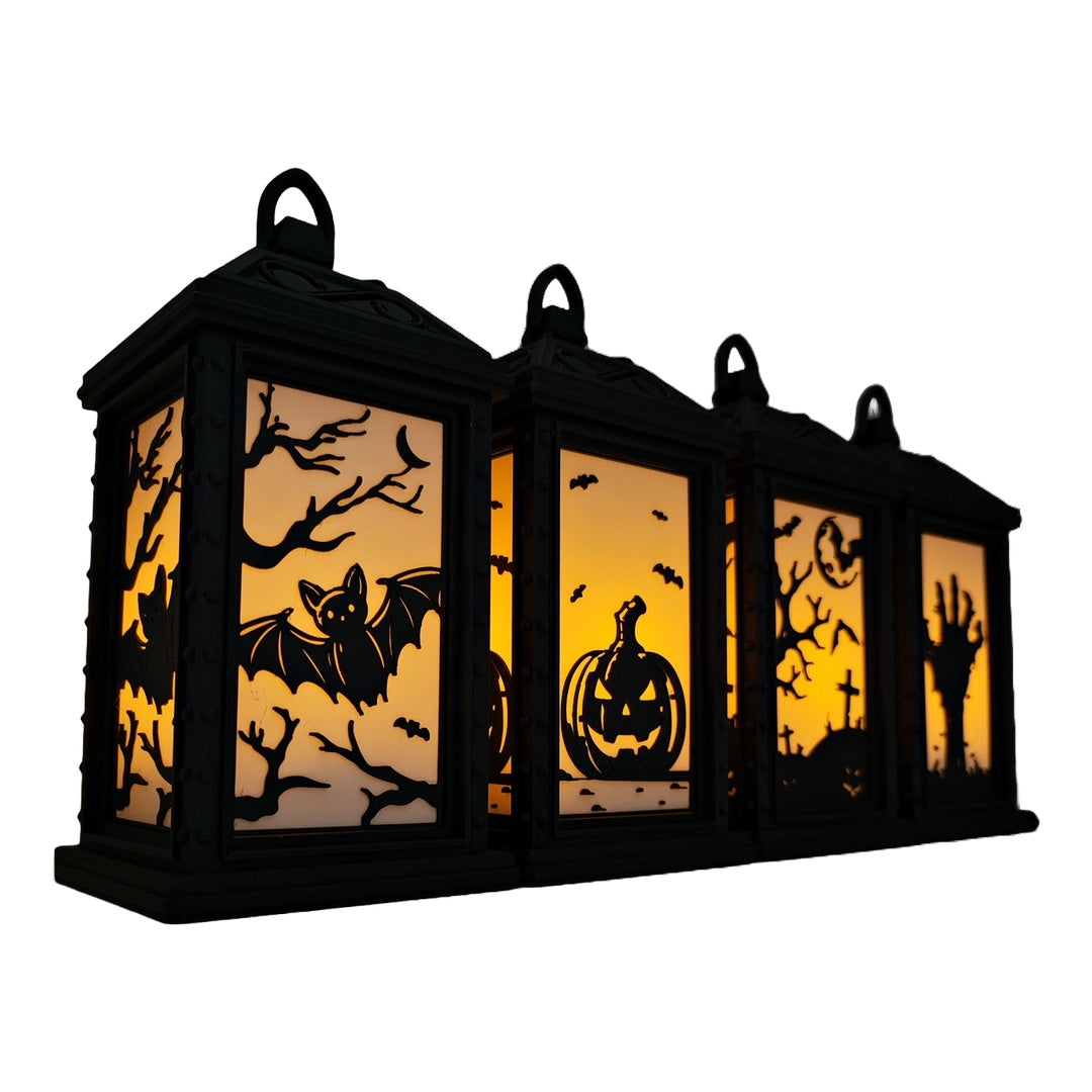 Halloween LED tealight lantern – your atmospheric spooky decoration! 🎃🦇