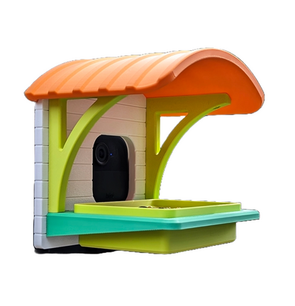 Modernes Vogelfutterhaus mit Kamerahalterung für Amazon Blink – Beobachte deine gefiederten Freunde! 🐦📸