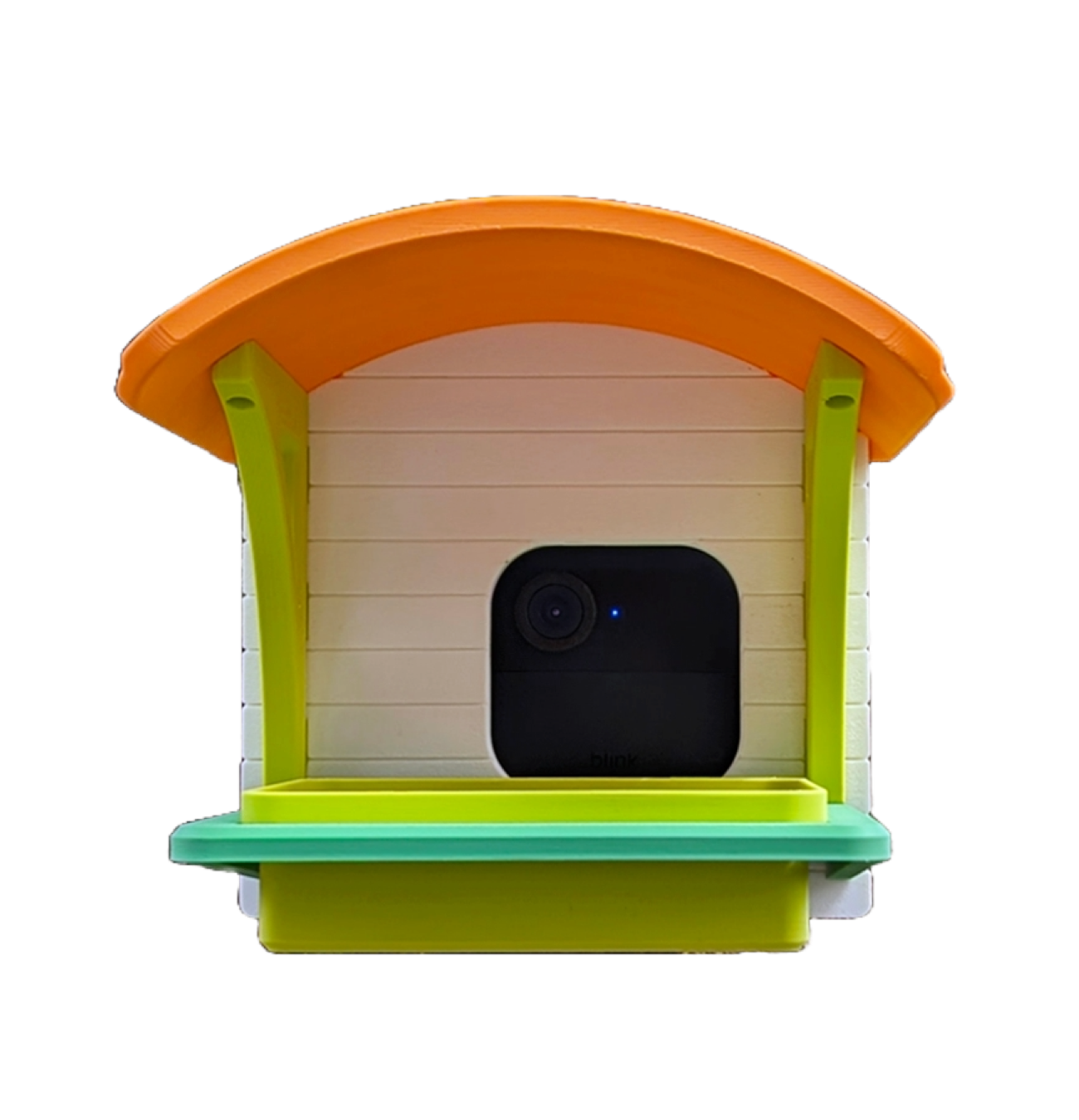 Modernes Vogelfutterhaus mit Kamerahalterung für Amazon Blink – Beobachte deine gefiederten Freunde! 🐦📸