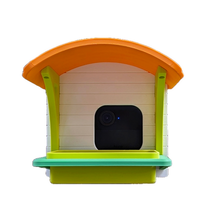 Modernes Vogelfutterhaus mit Kamerahalterung für Amazon Blink – Beobachte deine gefiederten Freunde! 🐦📸