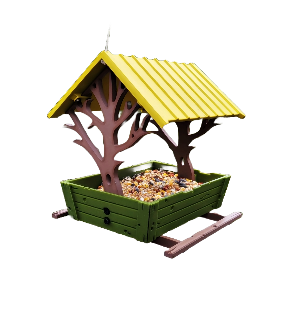 Vogelfutterhaus "Wald-Trog" – Dein zauberhafter Futterplatz für gefiederte Freunde! 🌳🐦