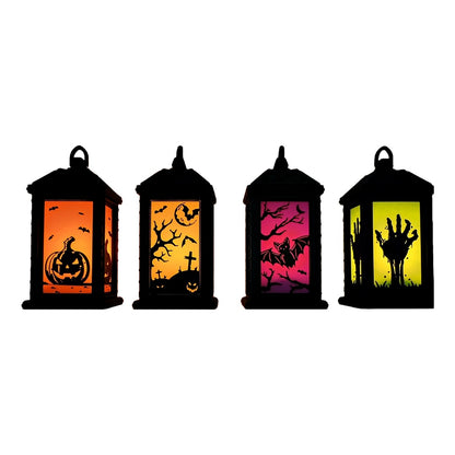 Halloween LED tealight lantern – your atmospheric spooky decoration! 🎃🦇