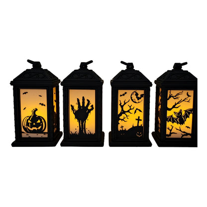 Halloween LED tealight lantern – your atmospheric spooky decoration! 🎃🦇