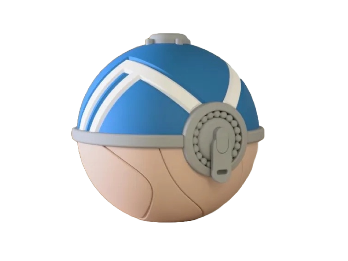 3D-printed shuttlecock (Hisui variant) character ball - Perfect for collectors and cosplay fans