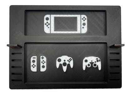 Nintendo Switch Dock & Controller-Halter mit 12 Spiel-Steckplätzen – Praktische 3D-Druck Station für Ordnung & Zubehör im Gaming Setup