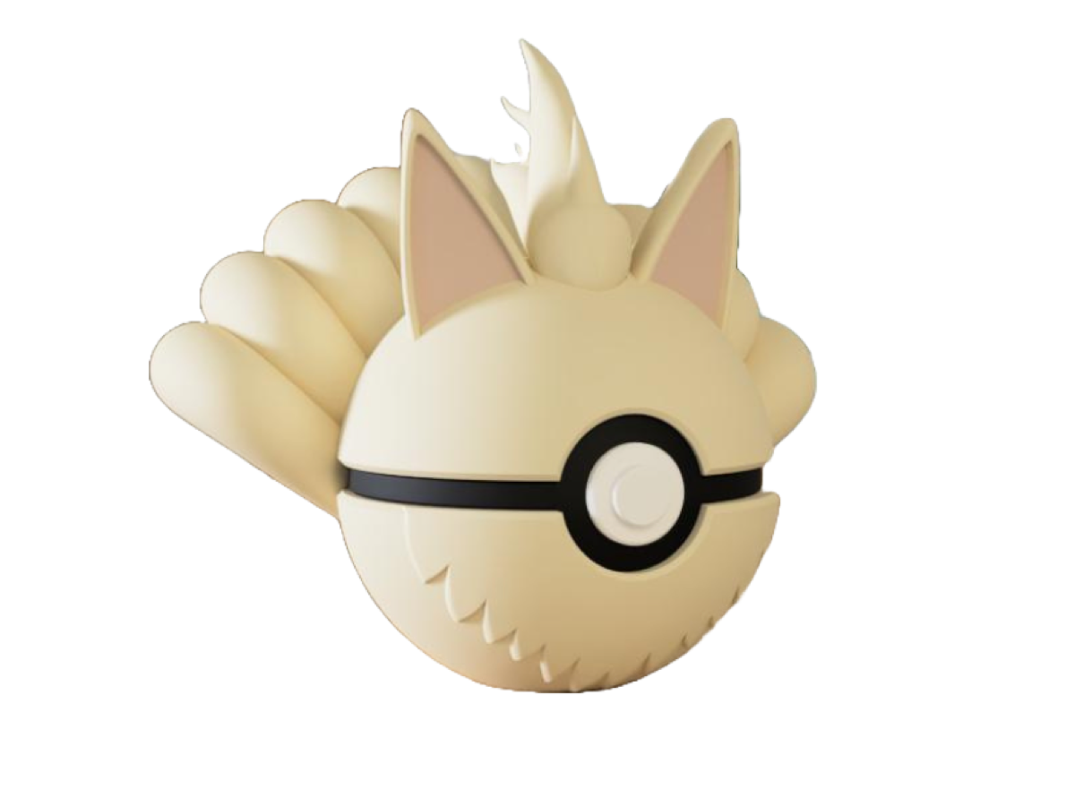 Neunschwanz-Fuchs Charakterball – Dein 3D-gedruckter Fuchs-Geist für Sammler & Cosplay! 🦊✨