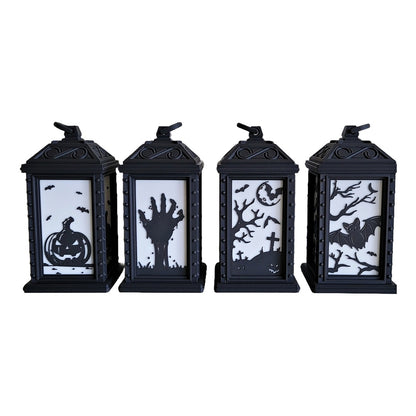 Halloween LED tealight lantern – your atmospheric spooky decoration! 🎃🦇