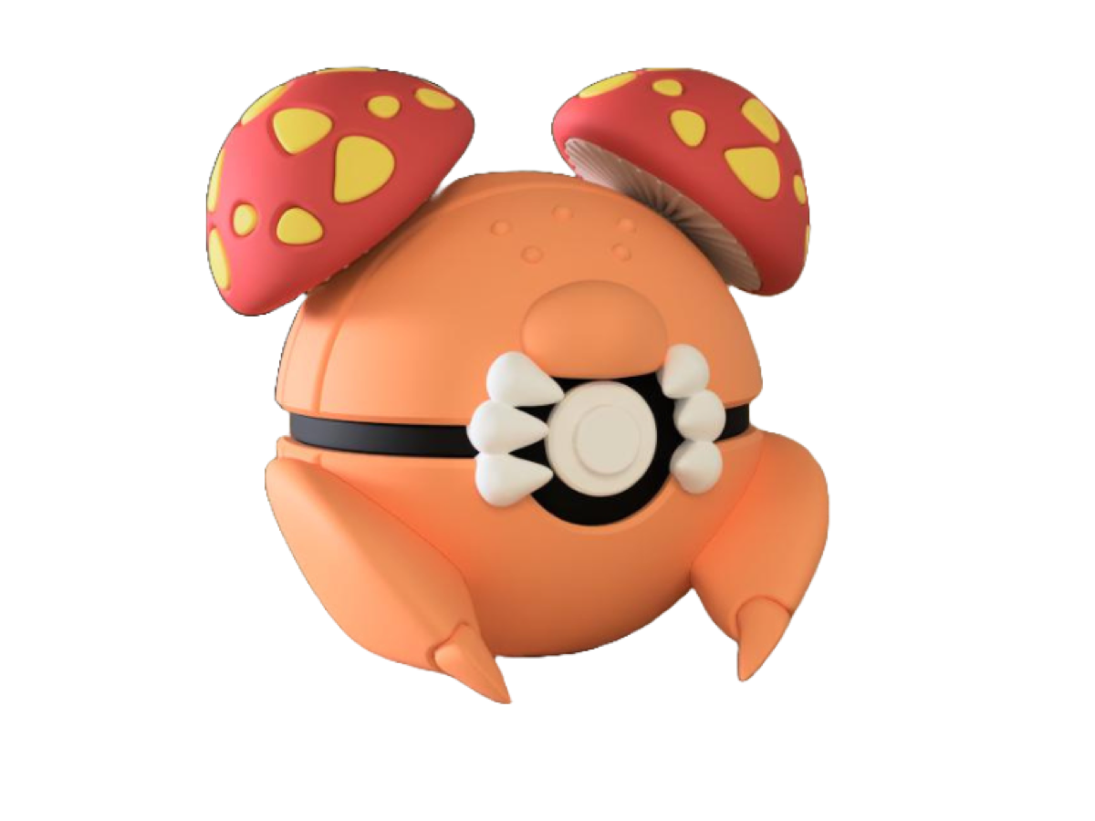 Pilz-Kreatur Charakterball – Dein 3D-gedruckter Pilz-Käfer für Sammler & Cosplay! 🍄🧡