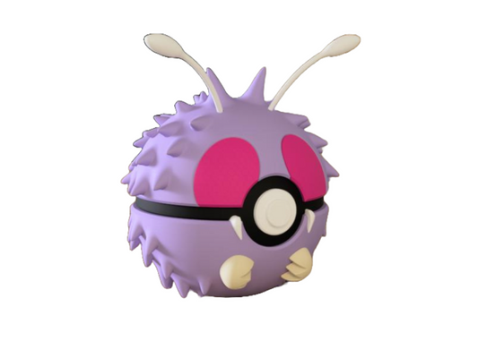 Insekten-Kreatur Charakterball – Dein 3D-gedruckter Gift-Käfer für Sammler & Cosplay! 🟣👁️