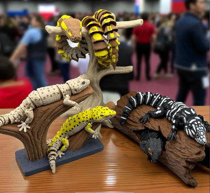 Display Stand für Reptilien Figuren | Halterung für Schlangen & Echsen | 3D-Druck Deko