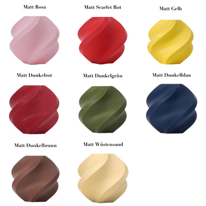 "Neki" - Designer vase with grooved texture in over 40 colors