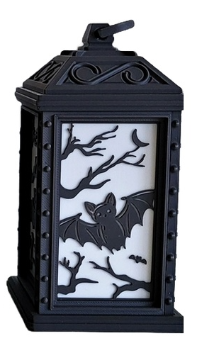 Halloween LED tealight lantern – your atmospheric spooky decoration! 🎃🦇
