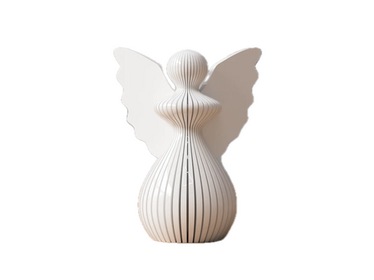 "Heavenly Messenger" - Modern angel sculpture with wings in four sizes