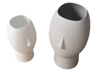 Persona - Skulpturale Designvase in zwei Größen in über 40 Farben