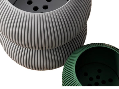 Bubble - Moderner Designübertopf mit Drainagesystem