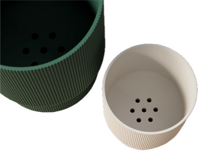 Groove - Moderner Designübertopf mit Drainagesystem