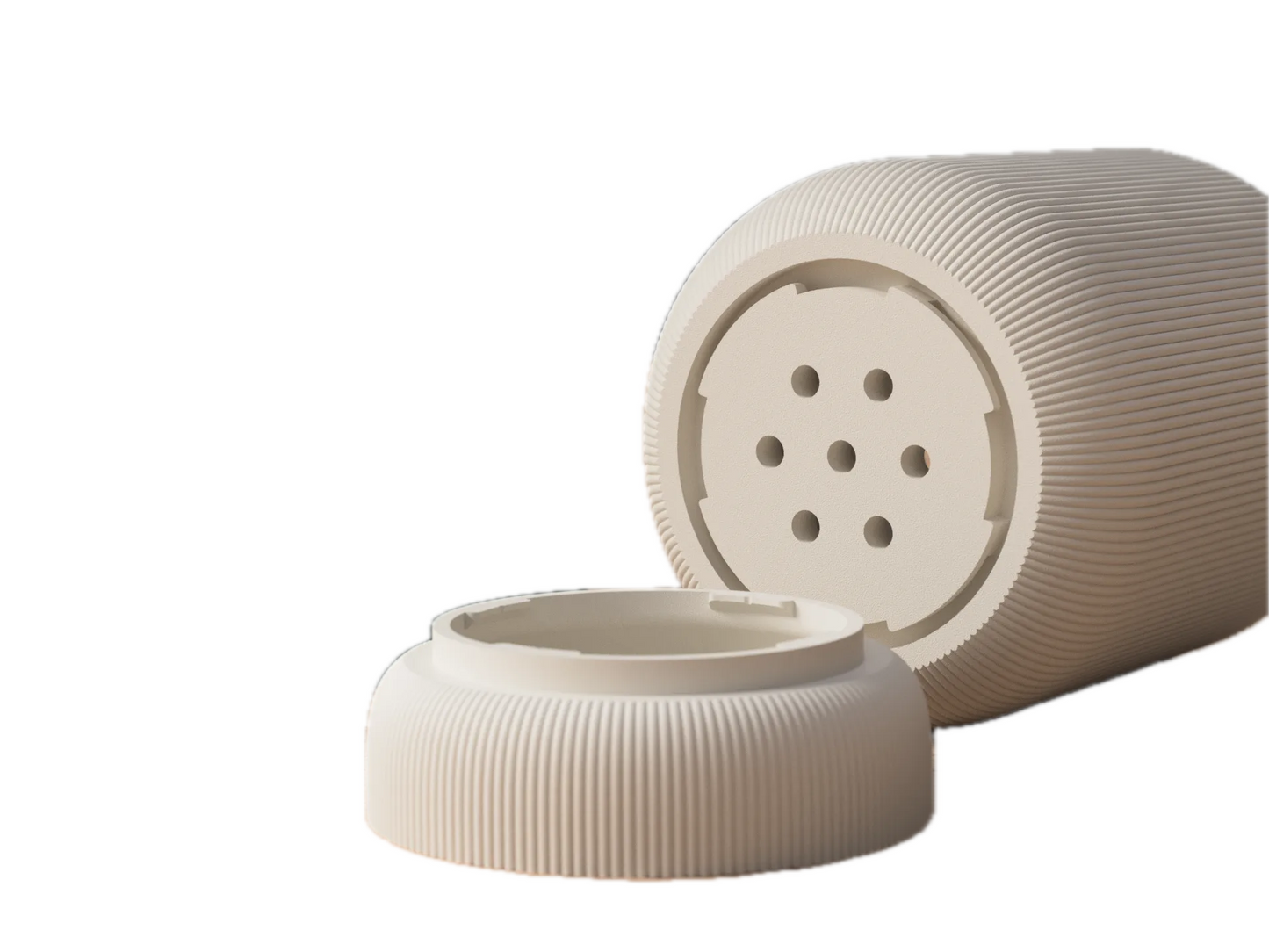 Groove - Moderner Designübertopf mit Drainagesystem