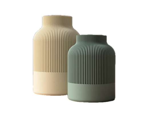 Japandi-Designvase mit Wellenstruktur in über 40 Farben