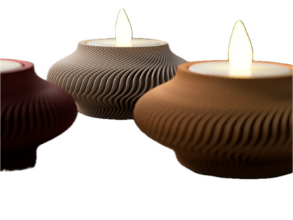 Set of 6 tealight holders for the Year of the Snake – Inspired by the elegance of lantern art