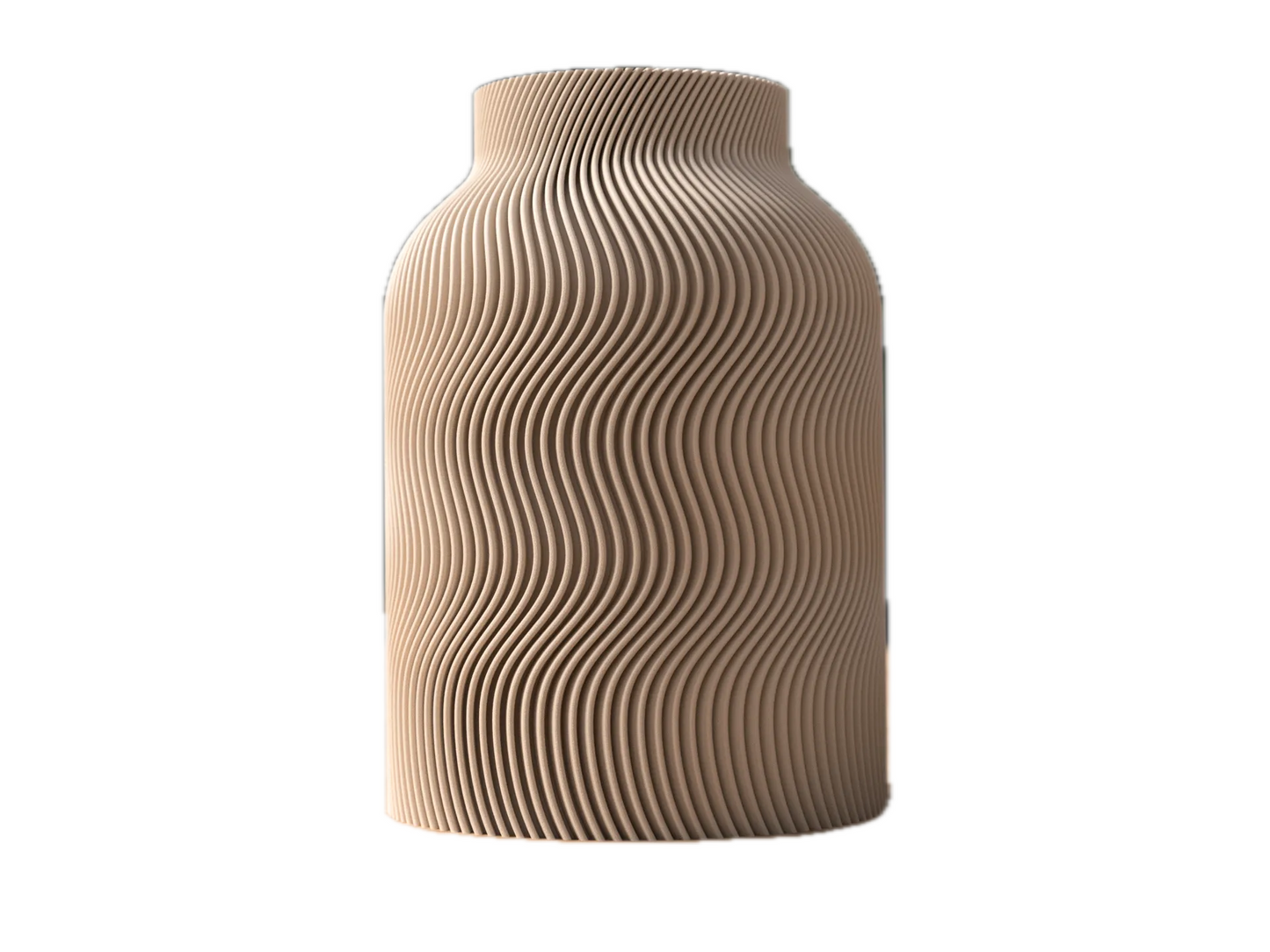 Luna - Designer vase with wave structure in over 40 colors