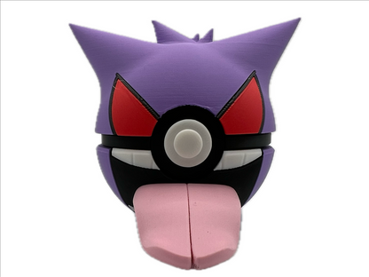 3D-printed Ghost Master (sticking out tongue) Ball Character Ball - Perfect for collectors and cosplay fans