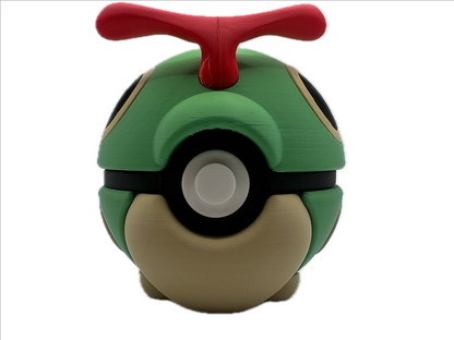 3D-printed Capterpie Ball Character Ball - Perfect for collectors and cosplay fans