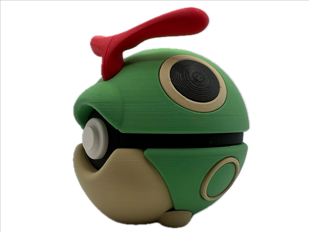 3D-printed Capterpie Ball Character Ball - Perfect for collectors and cosplay fans