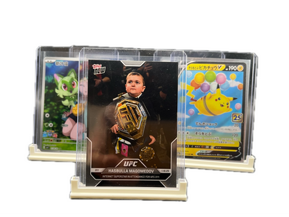 Card stand for 3x4" toploaders – Perfect presentation for trading cards