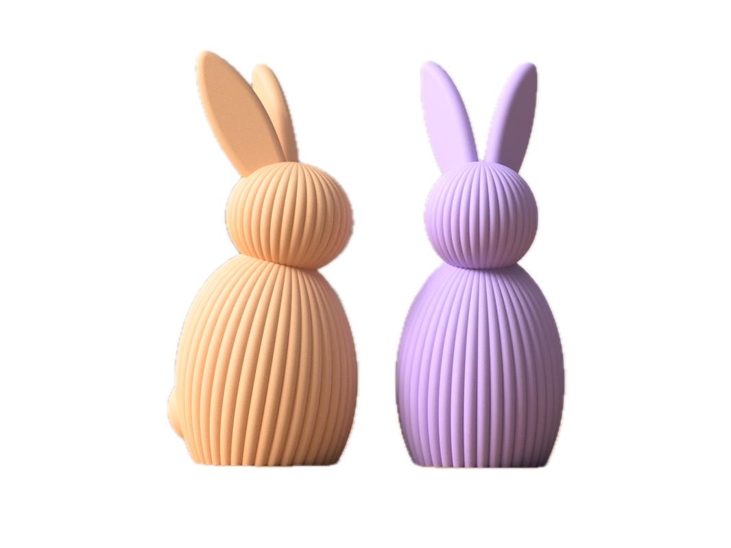 Sitting rabbit decorative objects: Charming elegance with a playful character