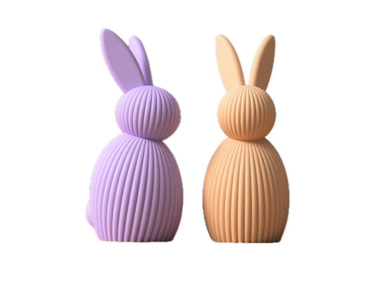 Sitting rabbit decorative objects: Charming elegance with a playful character