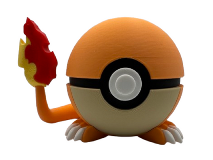 3D-printed Fire Starter Ball Character Ball - Perfect for collectors and cosplay fans