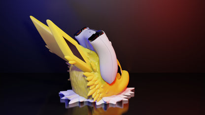 Blitza Controller-Halter im Pokémon Stil – 3D-gedruckter Blitz-Pokémon Ständer für Xbox Nintendo PlayStation – Gamer Geschenk & Deko Highlight