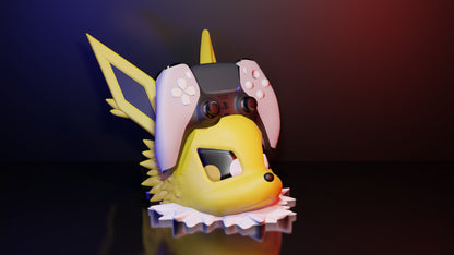 Blitza Controller-Halter im Pokémon Stil – 3D-gedruckter Blitz-Pokémon Ständer für Xbox Nintendo PlayStation – Gamer Geschenk & Deko Highlight