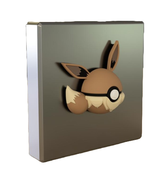 Evoli (Eevee) Pokéball Kühlschrankmagnet – Niedliche 3D-gedruckte Deko! 🤎