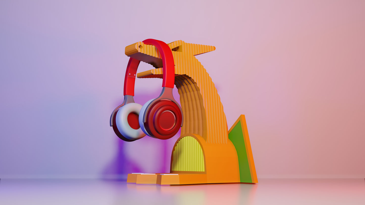 Glurak Kopfhörer-Halterung – Episches Design für dein Gaming-Setup! 🔥🐉