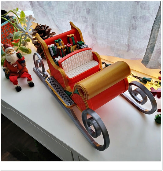 Large Christmas sleigh – Elegant Christmas decoration to fill 🎅🛷